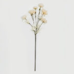 Peony Λουλουδι Τεχνητο 82cm Polyester Μπεζ