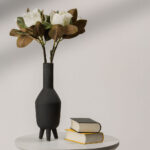 Magnolia Λουλουδι Τεχνητο 71cm Polyester Μπεζ Πρασινο - Image 2