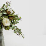 Magnolia Λουλουδι Τεχνητο 71cm Polyester Μπεζ Πρασινο - Image 4