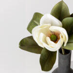 Magnolia Λουλουδι Τεχνητο 71cm Polyester Μπεζ Πρασινο - Image 5