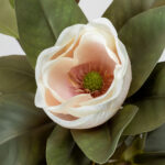 Magnolia Λουλουδι Τεχνητο 73cm Polyester Ροζ Λευκο Πρασινο - Image 3