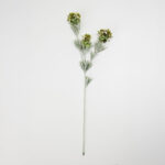 Sweet Alyssum Λουλουδι Τεχνητο 78cm Polyester Λευκο Μωβ Πρασινο