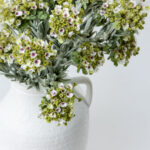 Sweet Alyssum Λουλουδι Τεχνητο 78cm Polyester Λευκο Μωβ Πρασινο - Image 3