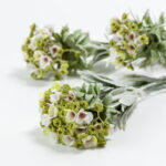 Sweet Alyssum Λουλουδι Τεχνητο 78cm Polyester Λευκο Μωβ Πρασινο - Image 4