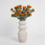 Sweet Alyssum Λουλουδι Τεχνητο 78cm Polyester Πορτοκαλι Πρασινο - Image 2