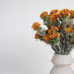 Sweet Alyssum Λουλουδι Τεχνητο 78cm Polyester Πορτοκαλι Πρασινο - Image 4