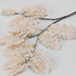 Cineraria Κλαδι Τεχνητο 70cm Polyester Μπεζ - Image 3