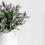 Senecio Cineraria Κλαδι Τεχνητο 76cm Polyester Πρασινο Μωβ - Image 2