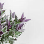 Senecio Cineraria Κλαδι Τεχνητο 76cm Polyester Πρασινο Μωβ - Image 3