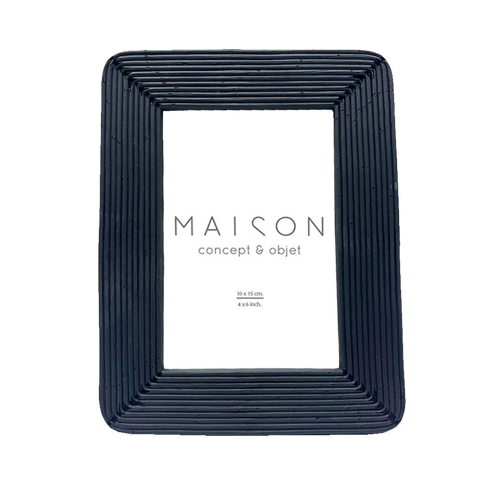 031121-9zV1U-first-_1 Edward Κορνιζα 16x2x21cm Polyresin Μαυρο Γυαλι - Image 1