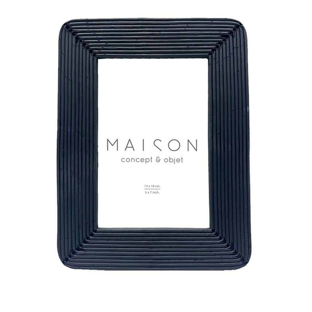 031122-sWM5u-first-_1 Edward Κορνιζα 19x2x24cm Polyresin Μαυρο Γυαλι - Image 1