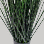 Dark Pure Grass Φυτο Τεχνητο Σε Γλαστρα 90cm Pvc Πρασινο Σκουρο - Image 3