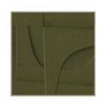 Acete Πινακας Διακοσμησης Με Κορνιζα 77x77x4cm MDF Λαδι Ξυλο Φυσικο