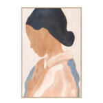 Thinking Πινακας Διακοσμησης 80x120x4cm Καμβας Πολυχρωμο MDF Φυσικο
