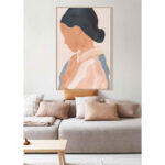Thinking Πινακας Διακοσμησης 80x120x4cm Καμβας Πολυχρωμο MDF Φυσικο - Image 2