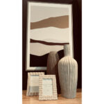 Plisse Κορνιζα 18x2x23cm Polyresin Μπεζ Γυαλι - Image 2