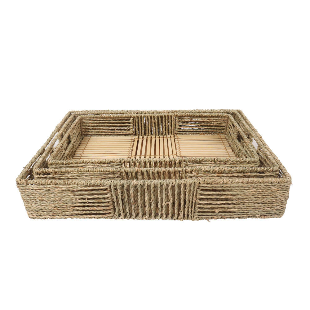 031560-cgNfh-first-_1 Thasos Δισκος Set 3τμχ 45x35x8cm Seagrass Φυσικο - Image 1
