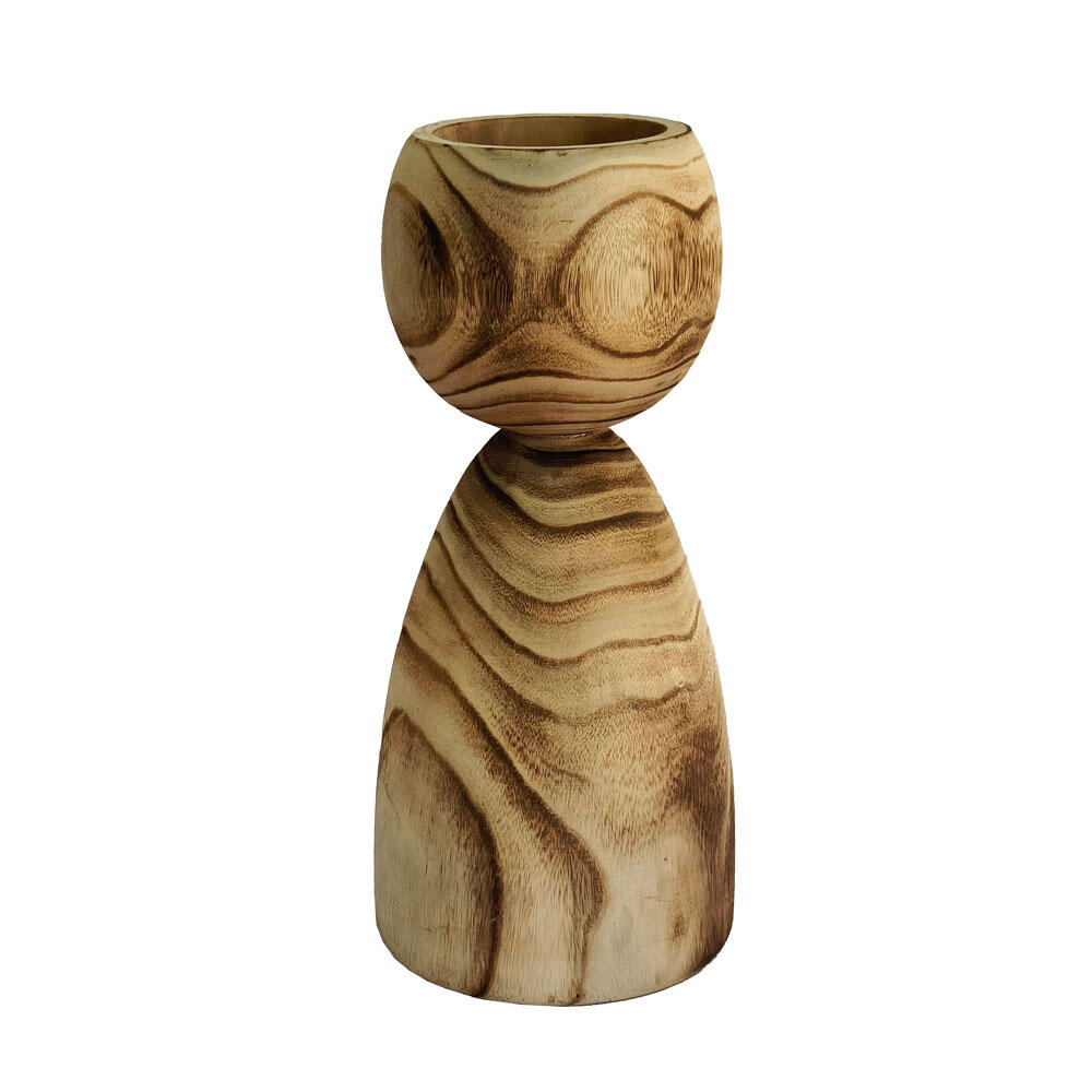032223-iH7iS-first-_1 Kengo Βαζο 15x15x34cm Ξυλο Φυσικο - Image 1