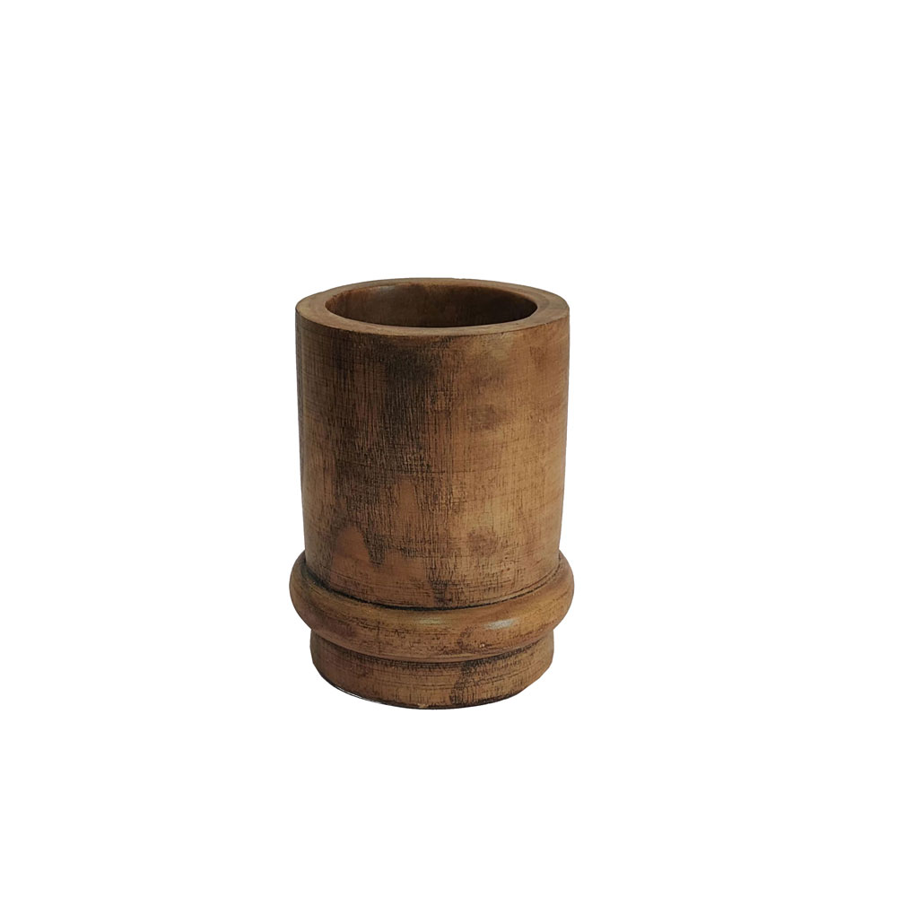 032245-TuY6k-first-_1 Cedar Βαζο 15x15x18cm Ξυλο Καφε - Image 1