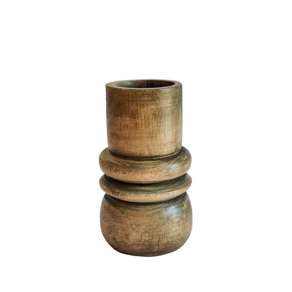 032251-lBf0N-first-_1 Cedar Βαζο 14x14x24cm Ξυλο Καφε - Image 1