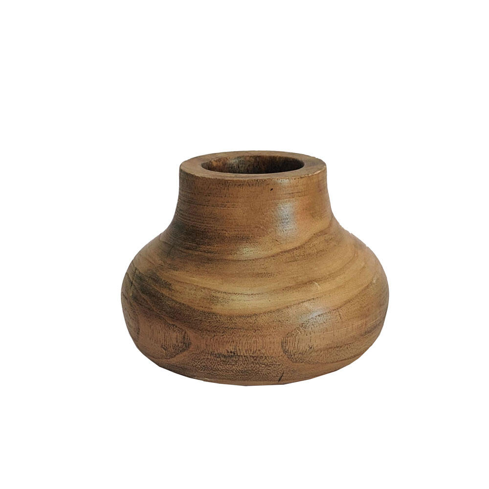 032252-FareM-first-_1 Cedar Βαζο 20x20x16cm Ξυλο Καφε - Image 1
