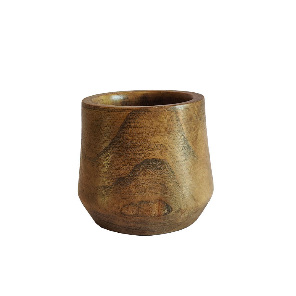 032253-PZPun-first-_1 Cedar Βαζο 23x23x20cm Ξυλο Καφε - Image 1