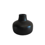 Nubia Βαζο 22x22x20cm Ξυλο Μαυρο