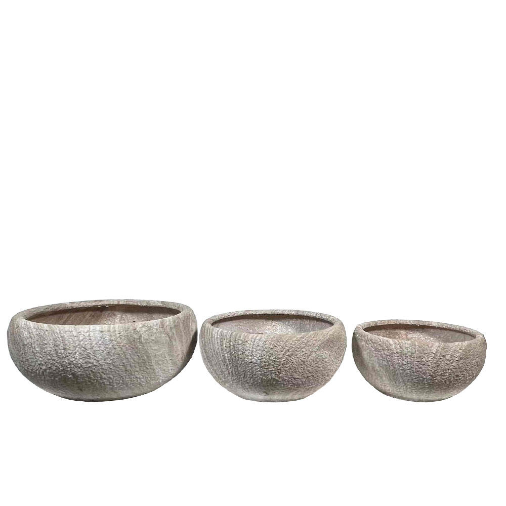 032424-POIYD-first-_1 Pumor Κασπω Σετ 3τμχ 43x43x18cm Κεραμικο Μπεζ Λευκο - Image 1