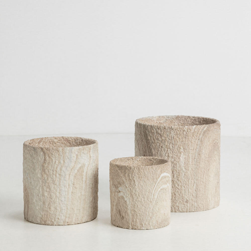 032428-YqahJ-first-_1 Pumor Κασπω Σετ 3τμχ 18x18x18cm Κεραμικο Μπεζ Λευκο - Image 1