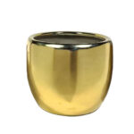 Oro Βαζο 28x28x24cm Κεραμικο Χρυσο