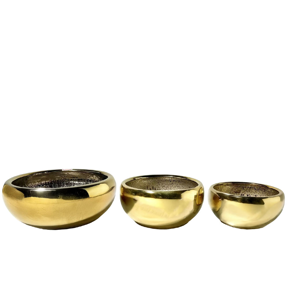 032459-JWUDP-first-_1 Oro Κασπω Σετ 3τμχ 43x43x18cm Κεραμικο Χρυσο - Image 1