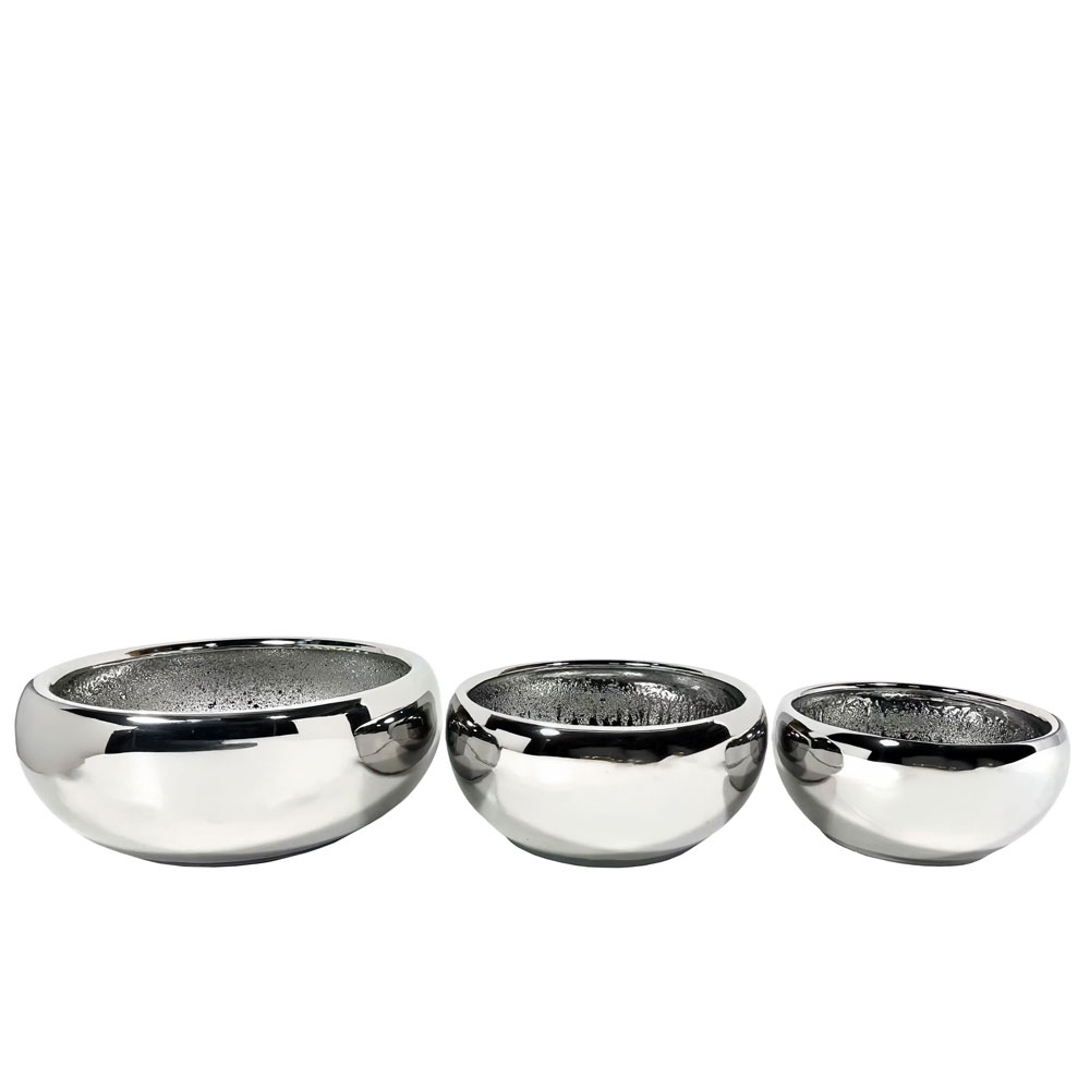 032468-XiaMY-first-_1 Argento Κασπω Σετ 3τμχ 43x43x18cm Κεραμικο Ασημι - Image 1