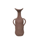 Nathen Βαζο 13x9x25cm Αλουμινιο Μπεζ