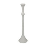Finton Κηροπηγιο 11x11x45cm Αλουμινιο Λευκο