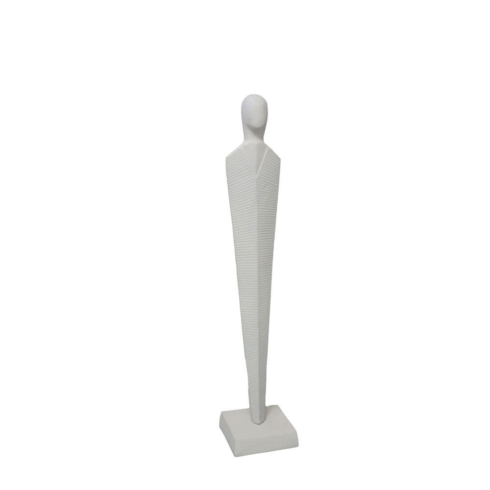 032549-EirO3-first-_1 Finton Διακοσμητικη Φιγουρα 10x10x53cm Αλουμινιο Λευκο - Image 1
