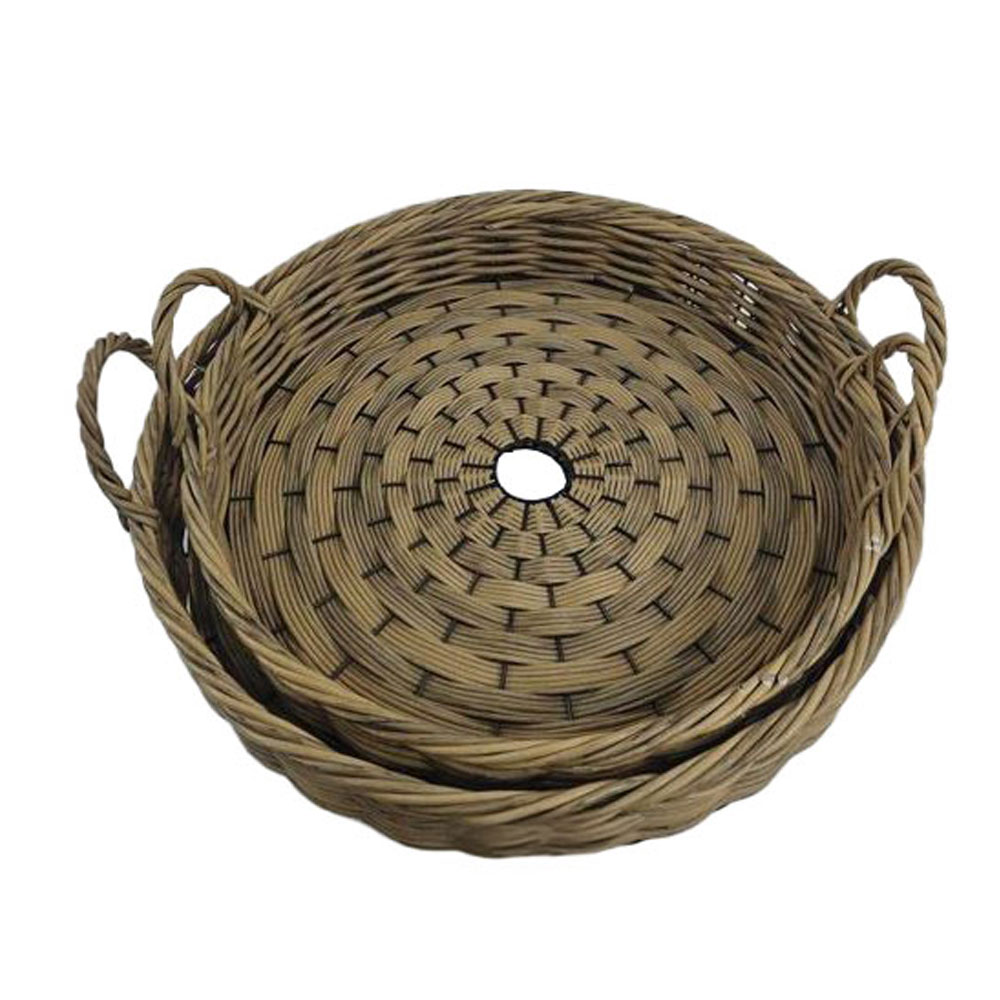 032622-zueOD-first-_1 Kegan Δισκος 56x56x11cm Ξυλο Καφε Rattan - Image 1