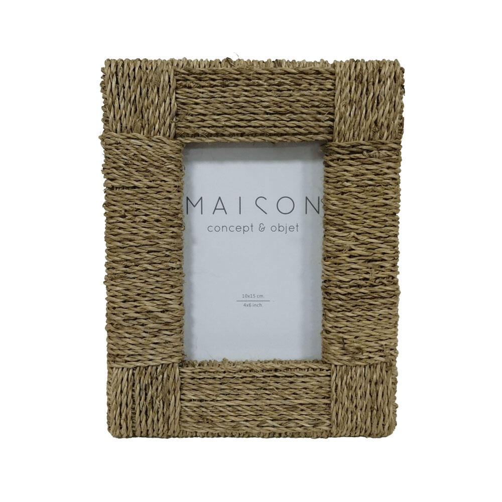 032636-EtCN9-first-_1 Zibu Κορνιζα 23x18x3cm Seagrass Φυσικο Γυαλι - Image 1