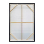 Square Πινακας Διακοσμητικος Με Κορνιζα 80x120x4cm Καμβας Μπεζ Μαυρο Καφε Ξυλο - Image 4