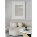 Whiteshadow Πινακας Διακοσμητικος 75x100x3.8cm Καμβας Λευκο Ξυλο - Image 2