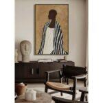 Timeless Elegance A Πινακας Διακοσμητικος Με Κορνιζα 80x120x4cm Καμβας Καφε Μπεζ Ξυλο Μαυρο - Image 2