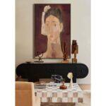 Eternal Gaze Πινακας Διακοσμητικος Με Κορνιζα 80x120x4cm Καμβας Μπορντω Μπεζ Ξυλο - Image 2