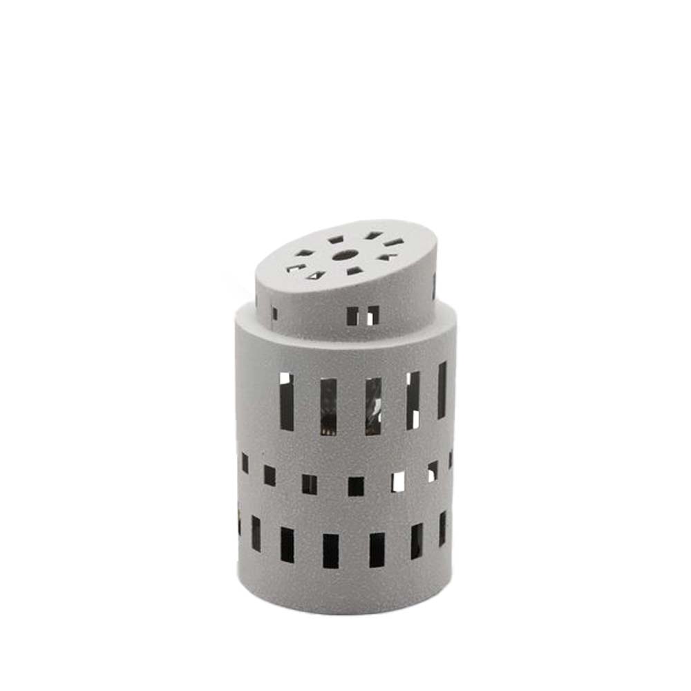 033246-0D5xA-first-_1 Piza Φαναρι Ρεσω 10x10x17cm Μεταλλο Λευκο Γυαλι - Image 1