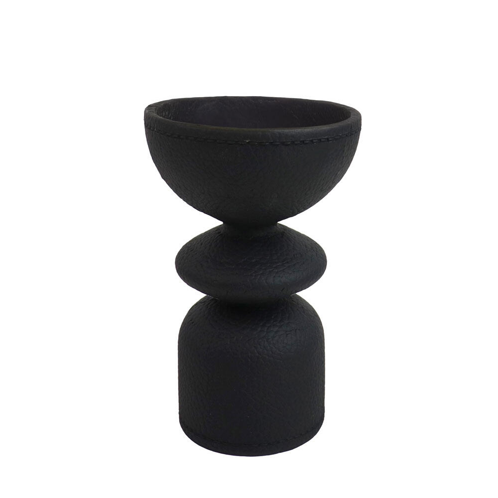 033261-ILaRm-first-_1 Nocturia Διακοσμητικο Κηροπηγιο 10x10x16cm Polyresin Μαυρο - Image 1