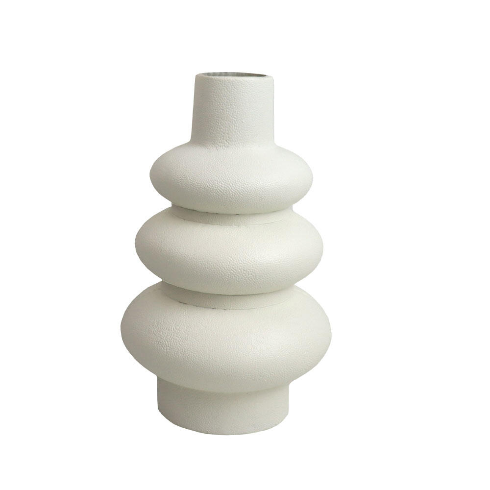 033269-TfVEg-first-_1 Gallini Διακοσμητικο Βαζο 15x15x25cm Polyresin Off White - Image 1