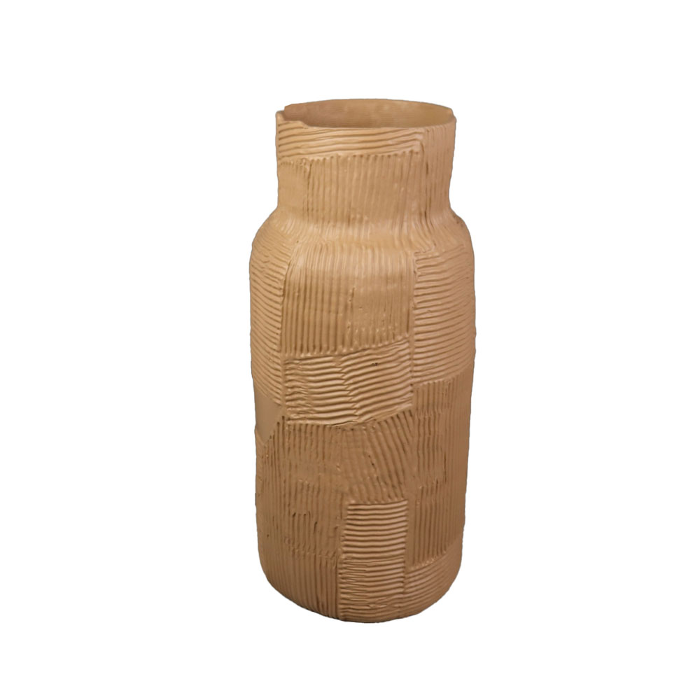 033272-lmK88-first-_1 Accur Διακοσμητικο Βαζο 21x21x46cm Polyresin Μελι - Image 1