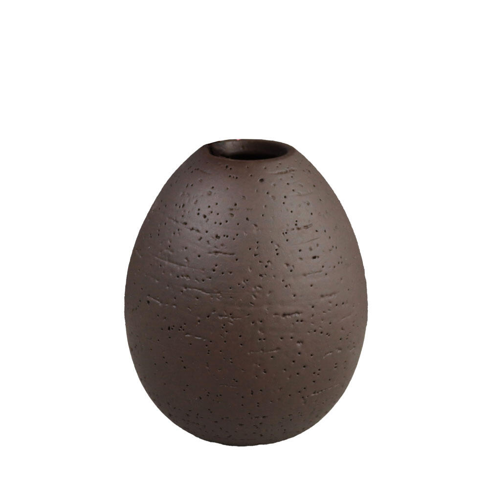 033299-pK879-first-_1 ovalado.1 Διακοσμητικο Βαζο 11x11x14cm Polyresin Καφε Σκουρο - Image 1