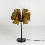 Blossom Φωτιστικο Επιτραπεζιο 35x35x55cm Μεταλλο Brown Gold Μαυρο