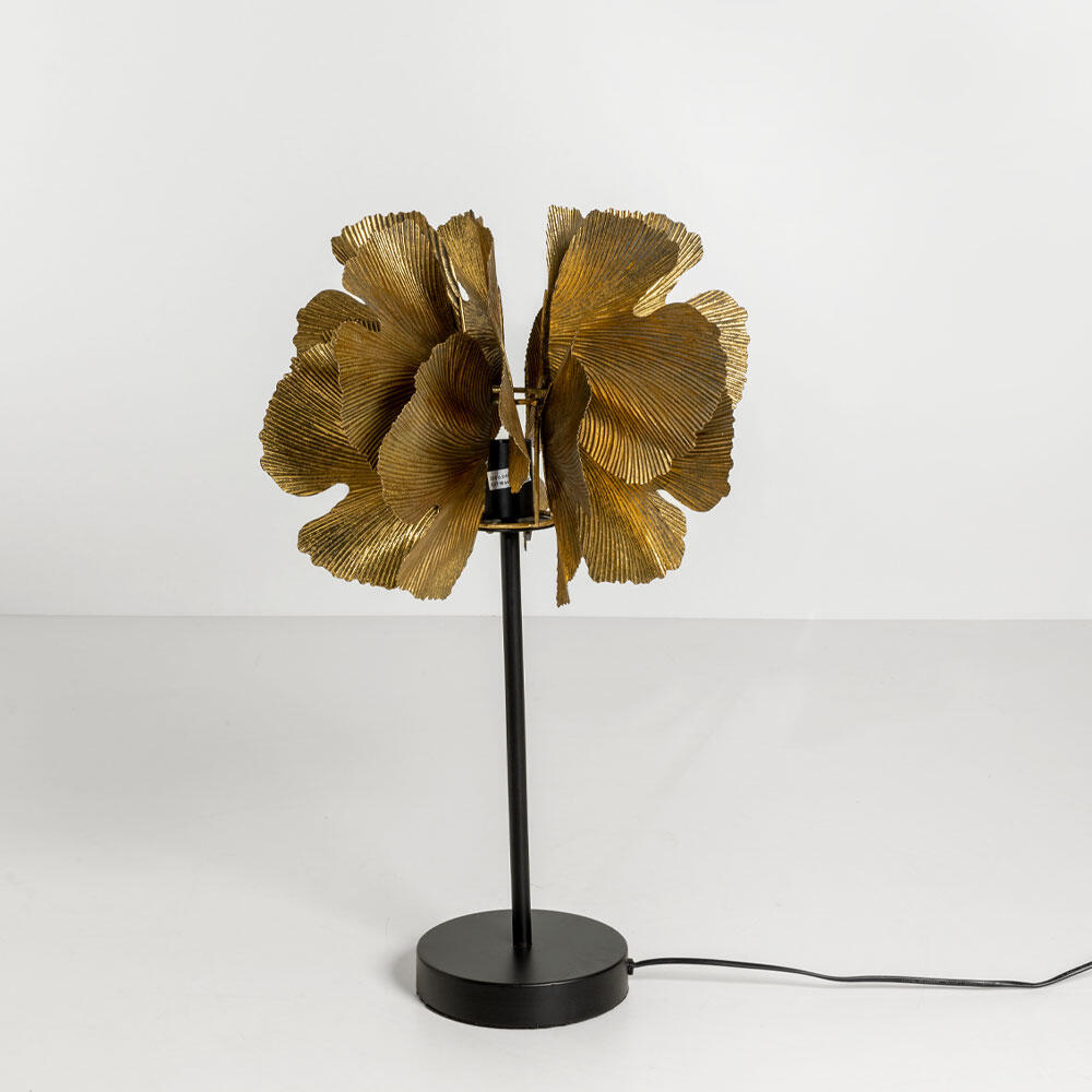 033307-np4CD-first-_1 Blossom Φωτιστικο Επιτραπεζιο 35x35x55cm Μεταλλο Brown Gold Μαυρο - Image 1