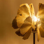 Blossom Φωτιστικο Επιτραπεζιο 35x35x55cm Μεταλλο Brown Gold Μαυρο - Image 5