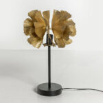 Blossom Φωτιστικο Επιτραπεζιο 41x41x65cm Μεταλλο Brown Gold Μαυρο